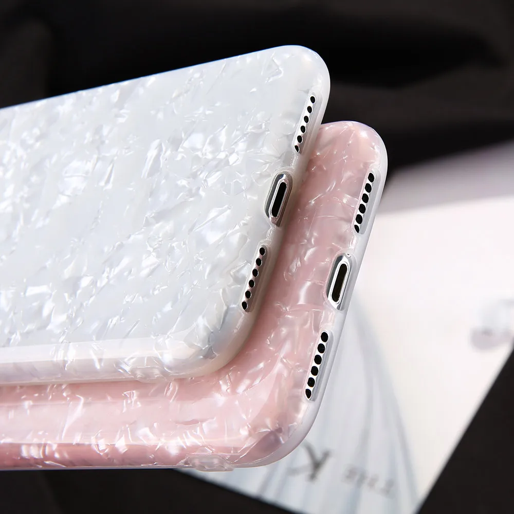 Чехол для телефона KISSCASE iPhone X XS Max XR Dream Shell чехлы с узором 7 8 6 6s Plus блестящая Мягкая