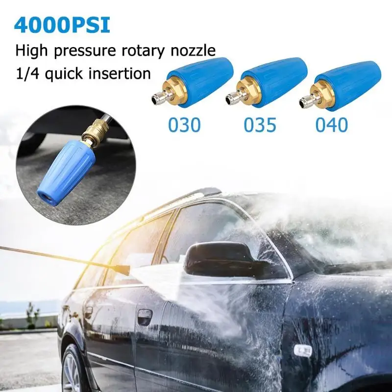 Мойка высокого давления очиститель вращающийся спрей турбо сопло 4000PSI 1/4 быстрое