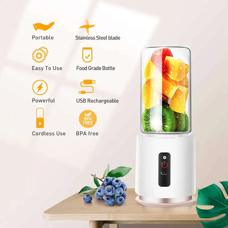 Usb электрическая соковыжималка чашка для путешествий блендер личный коктейлей и