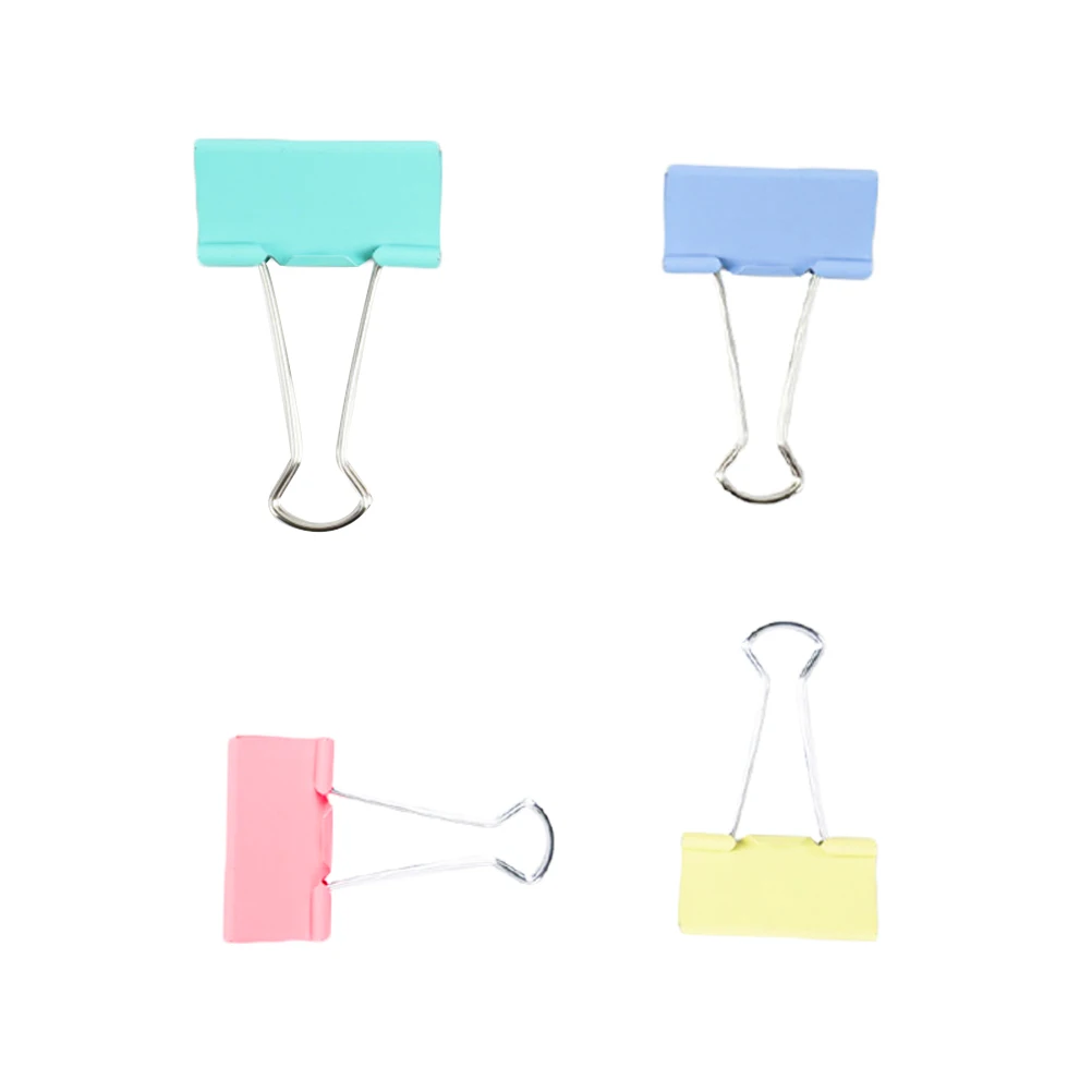 

24pcs Binder Clips Cute Decorative Paper File Clip Notes Letter Paper Clip for School Office Home