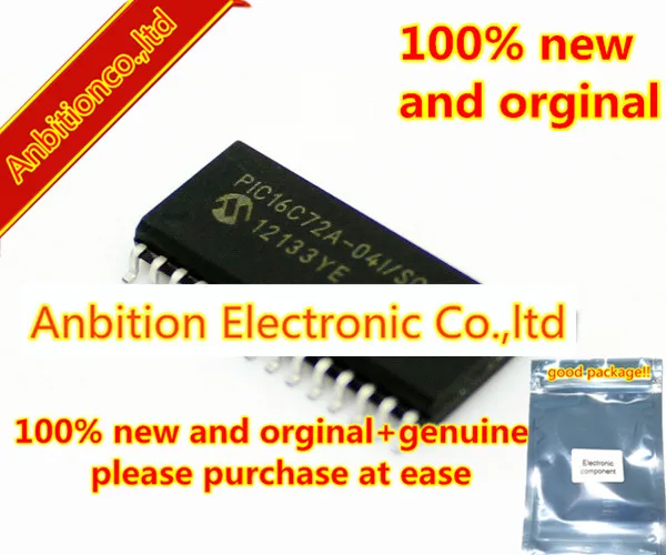 

10pcs 100% new and orginal PIC16C72A-04I/SO SOP28 in stock