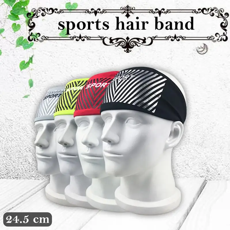 

Sports Running Hair Band Sweat-absorbent Elastic Headband Fitness Yoga Riding Hair Band Soft And Comfortable