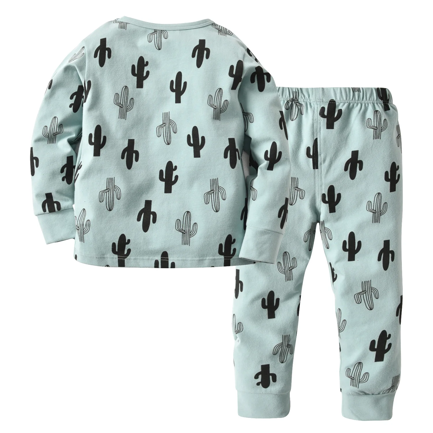 AMISSA Cartoon Kids Pajamas Sets Cotton Boys Sleepwear Suit Warm Child Girl Long Sleeve Tops+Pants 2pcs Children Clothes | Мать и ребенок