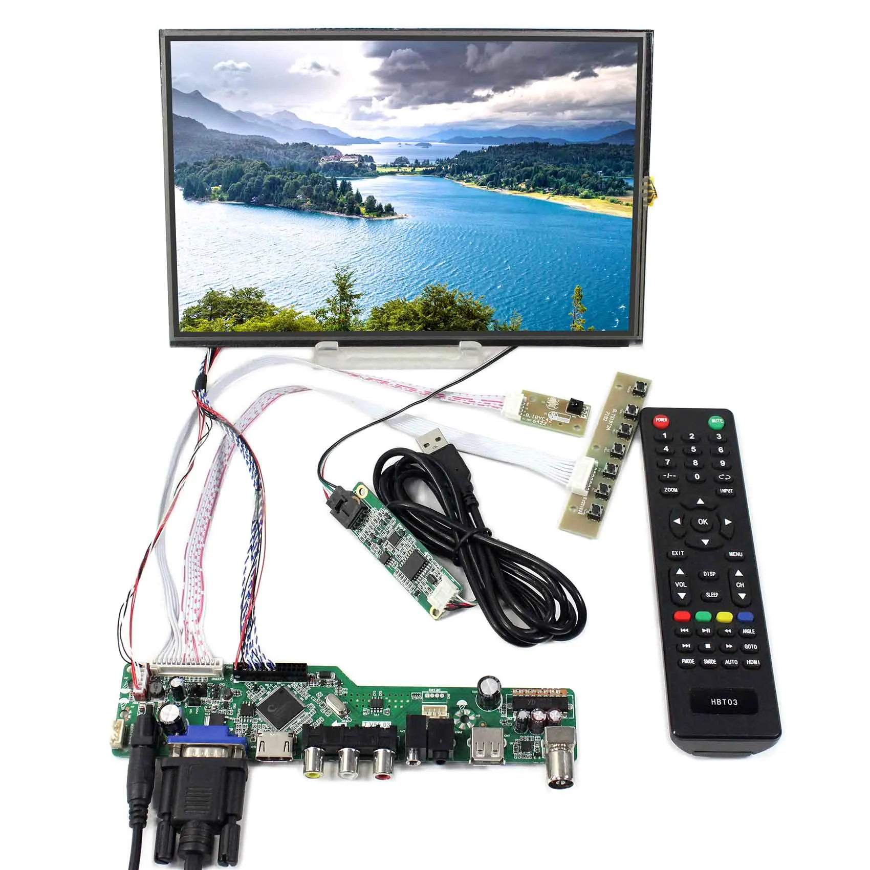 

ЖК-экран 10,1 дюйма M101NWWB 1280X800 с резистивной сенсорной панелью и HD MI VGA AV USB RF ЖК-контроллер