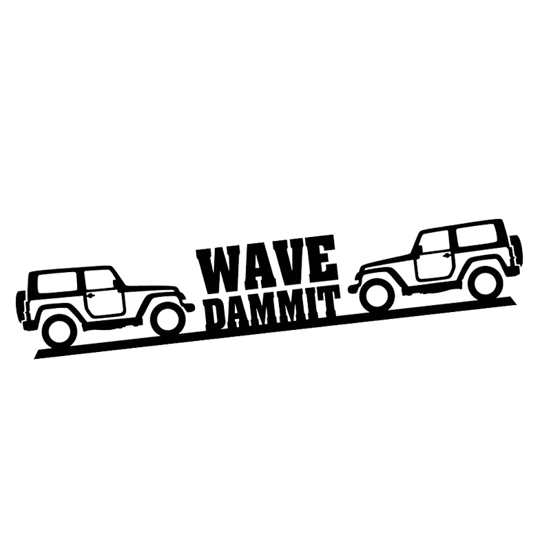

20*3.6cm Wave Dammit Car Accessories Motorcycle SUVs Bumper Car Window Save the Wave Sticker Decal