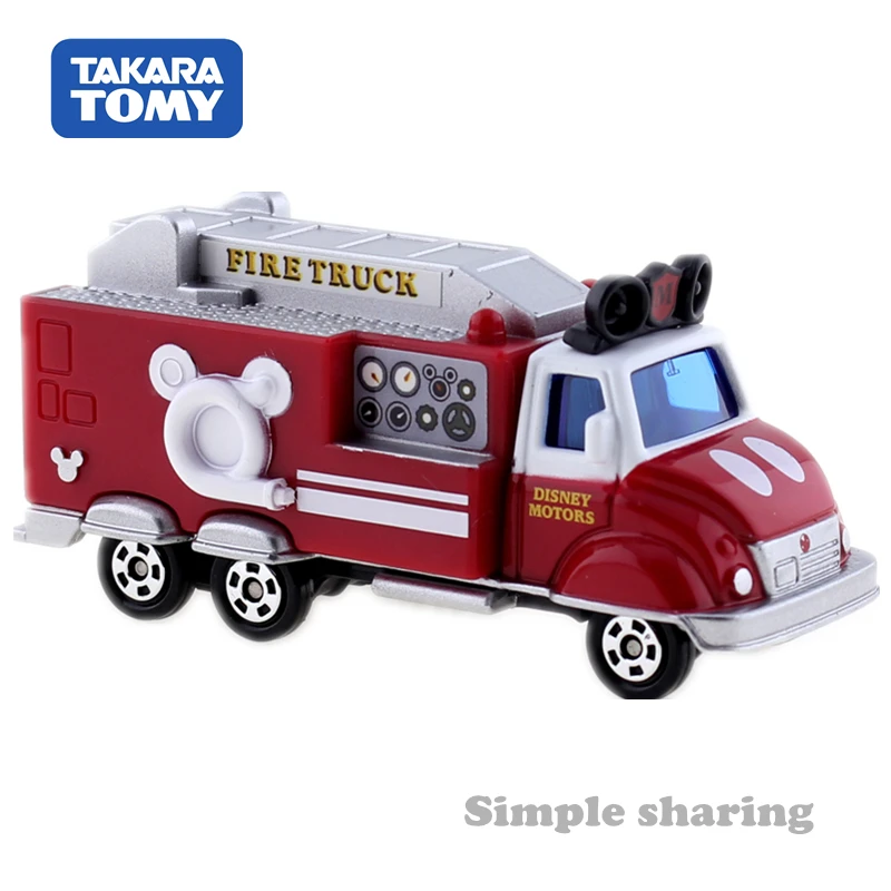 Tomica disney DM-11 Микки Маус пожарная машина работает дивизия Япония Такара Tomy