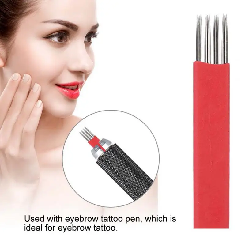 Одноразовые микроблейдинг лезвия полуперманентные брови татуировки картридж