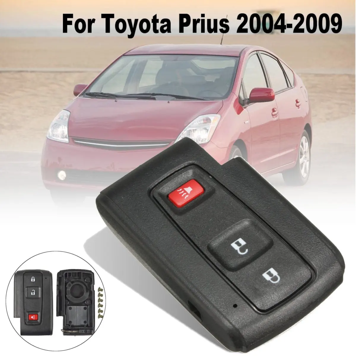 Для Toyota Prius Fob 2004-2009 2/3 кнопочный автомобильный умный пульт дистанционного