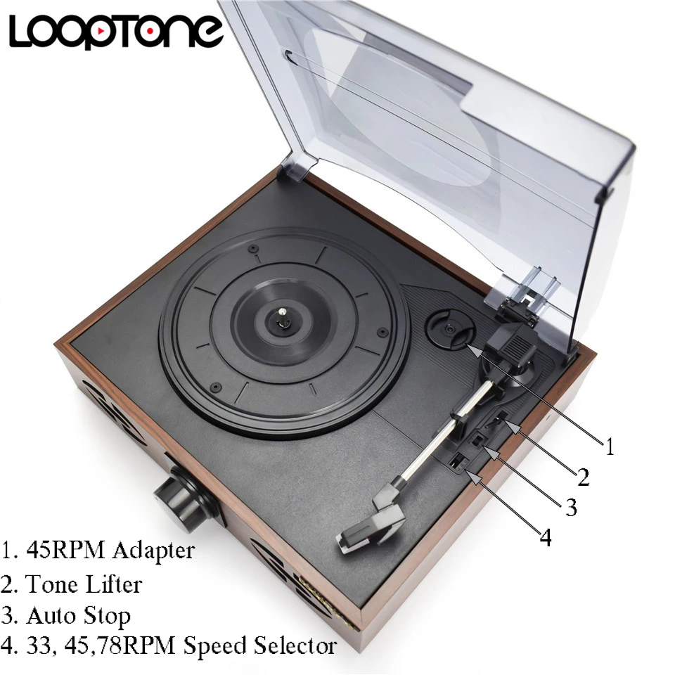 LoopTone классический 33/45/78 об/мин пояс Диск выбора Скорость встроенные