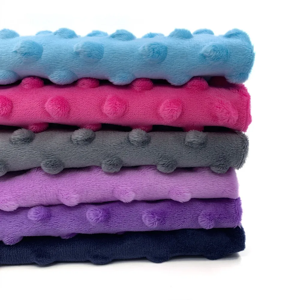 6 шт./лот оптовая продажа Высококачественная мягкая плюшевая ткань Minky из