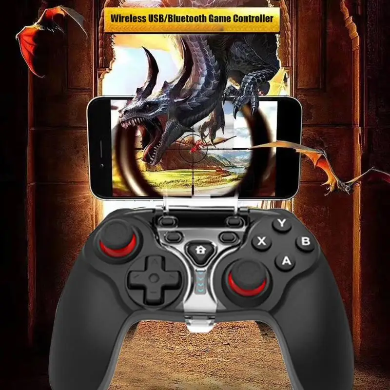 TI-465 Wireless Bluetooth Game Controller Gamepad Joystick for Android iPhone PS Tablet PC with Removable Phone Holder Bracket |