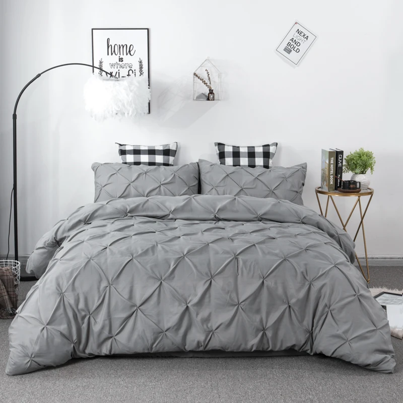 

Turetrip Handmake Flower Duvet Cover With Pillow Cover Soft&Luxury Bedding Set Single Queen King Size Home Textile