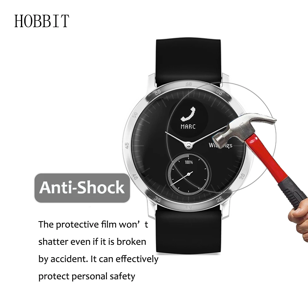 3 упаковки для Nokia Withings Activite Steel HR 36 мм 40 Противоударная Защитная пленка экрана 7H Nano