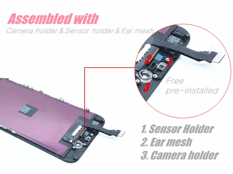

AAA Quality For iPhone 5S 6 LCD Touch Screen Assembly 100% Brand New Display LCD for iPhone 6s 7 plus Digitizer Screen