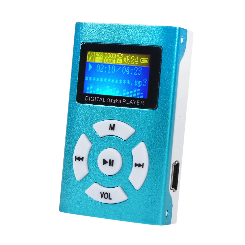 Мини LCD экран MP3 плеер мини-usb-зажим спорт музыкальный для бега | Электроника