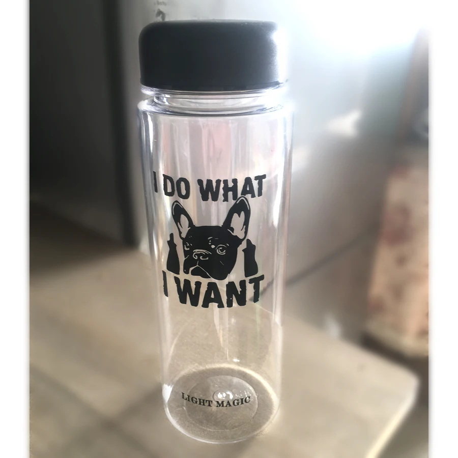 2019 Новая мода i do waht want бутылка для воды PP прозрачная молока и чая Спортивная