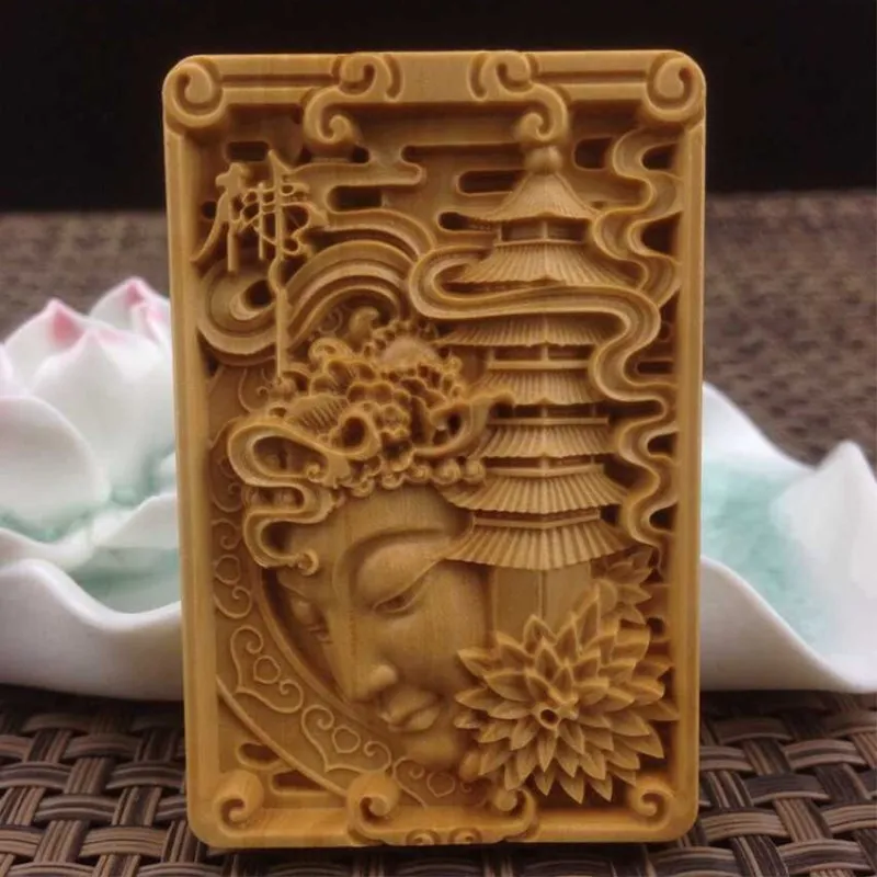 Оптовая продажа 2 шт./лот Гуаньинь Бодхисаттва ремесло ручной работы резьба