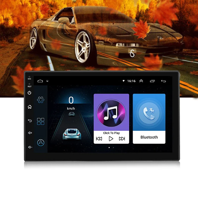 7 ''Android8.1 автомобильный Радио Стерео gps навигация Bluetooth USB FM AM 2 Din сенсорный