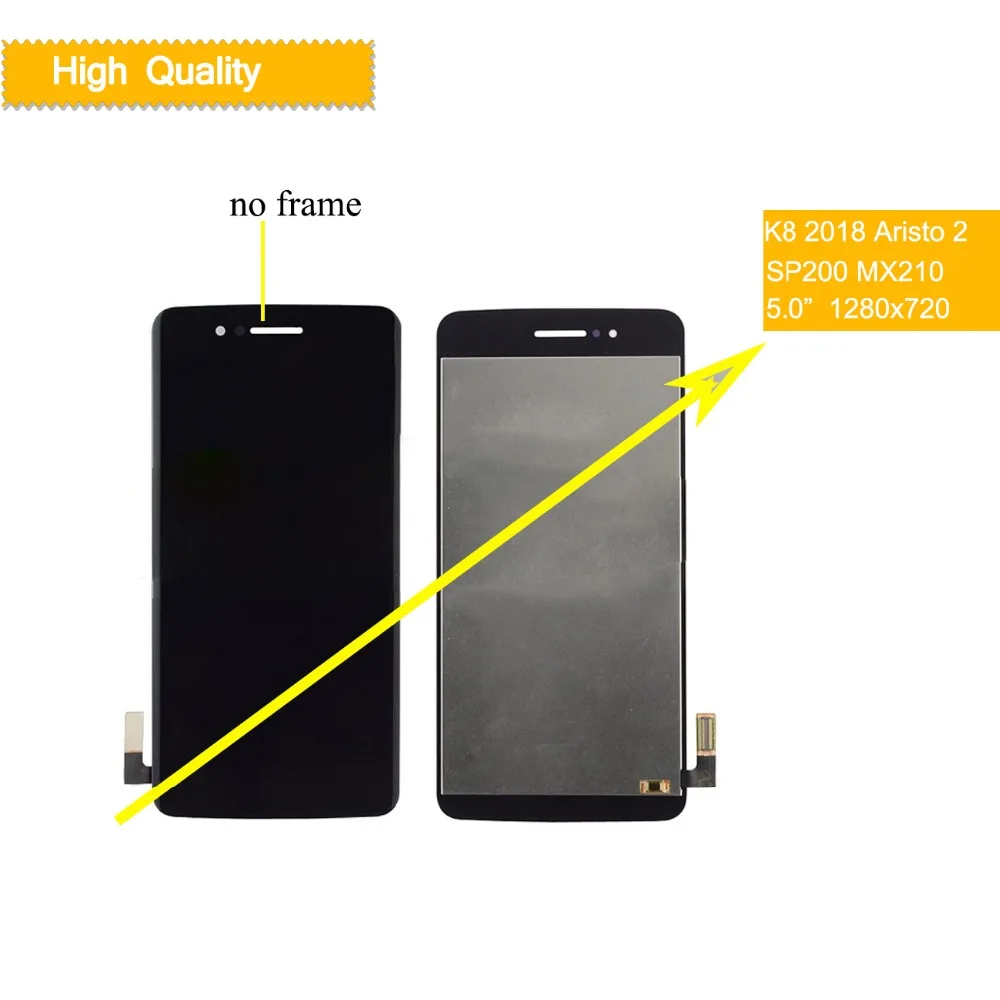 

10Pcs/lot LCD For LG Aristo 2 K8 2018 X210MA LCD Display Touch Screen Digitizer Full Assembly SP200 MX210 LCD With Frame