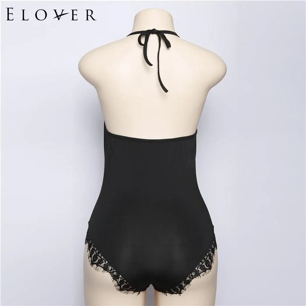 Elover Babydoll Bodysuit Sexy Lingerie Lace Chemise Porno Underwear Dress Transparent Haltter Erotic Costumes | Тематическая одежда