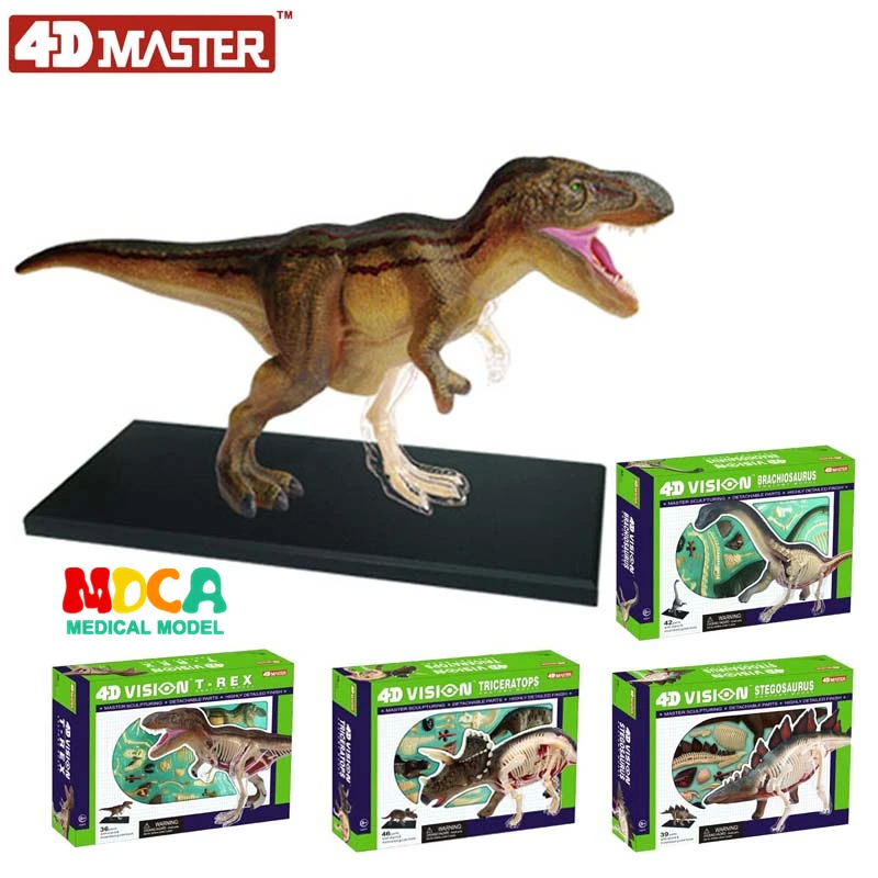 

Tyrannosaurus Triceratops Brachiosaurus Stegosaurus 4d master puzzle Assembling toy Animal Biology Dinosaur organ anatomical