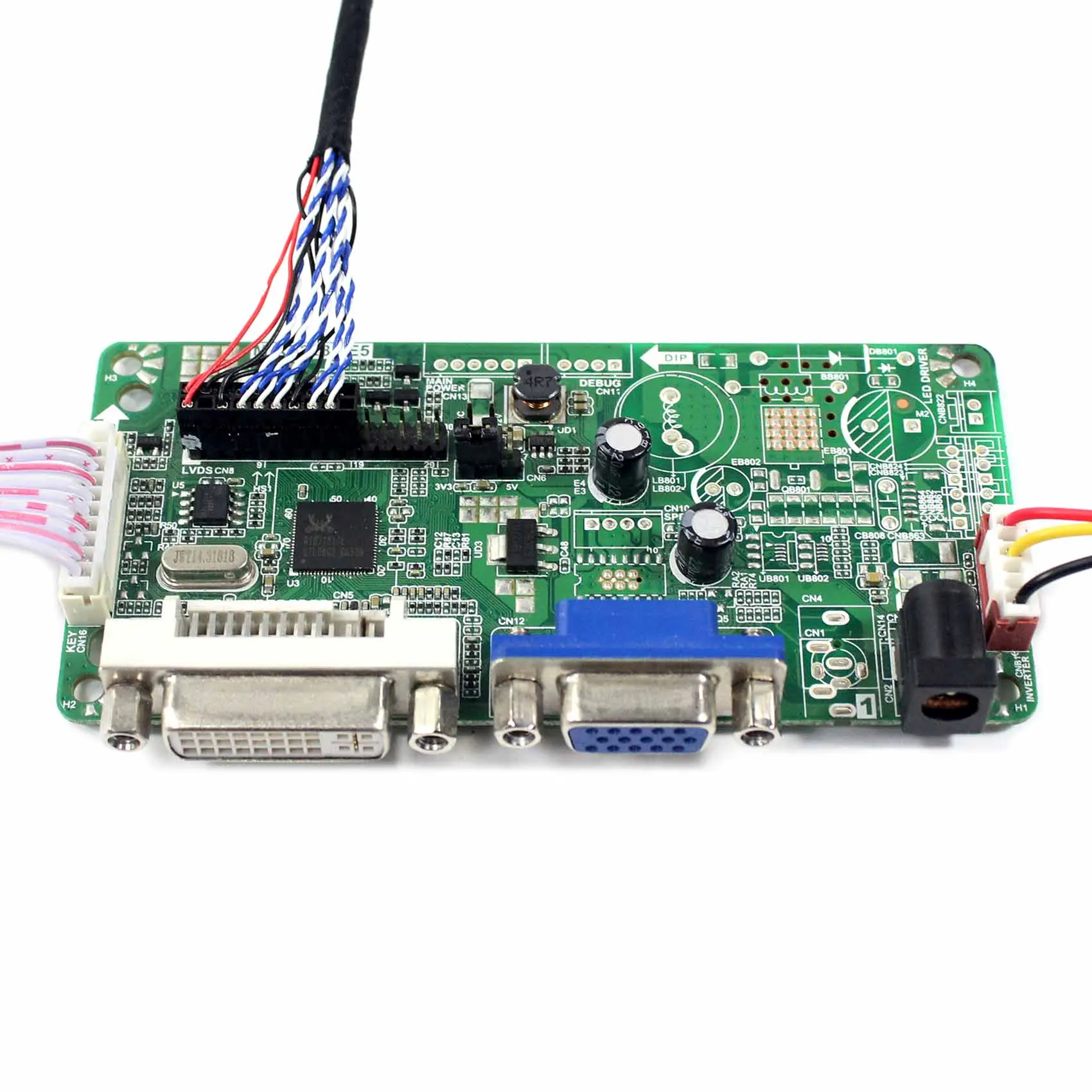 Плата контроллера для ЖК-дисплея VGA + DVI RT2281 работает 15 3 дюймов 1280x768 Φ | Электроника