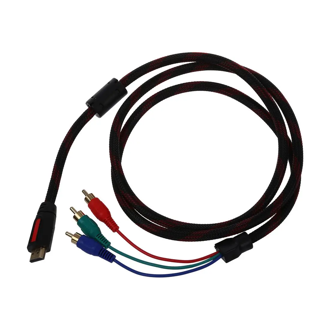 1 5 м 5ft HDMI к 3 RCA Мужской Аудио Видео Компонент кабель преобразования для HDTV 1080P| |