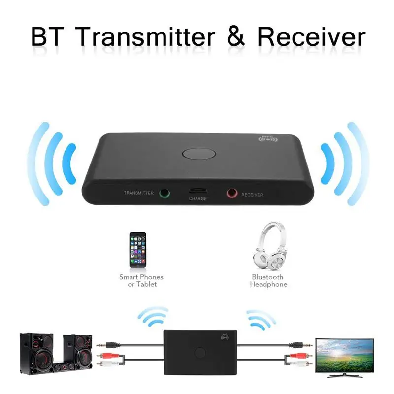Беспроводной приемник передатчик TX6 BT 3 0 с поддержкой A2DP NFC для ПК ТВ колонок