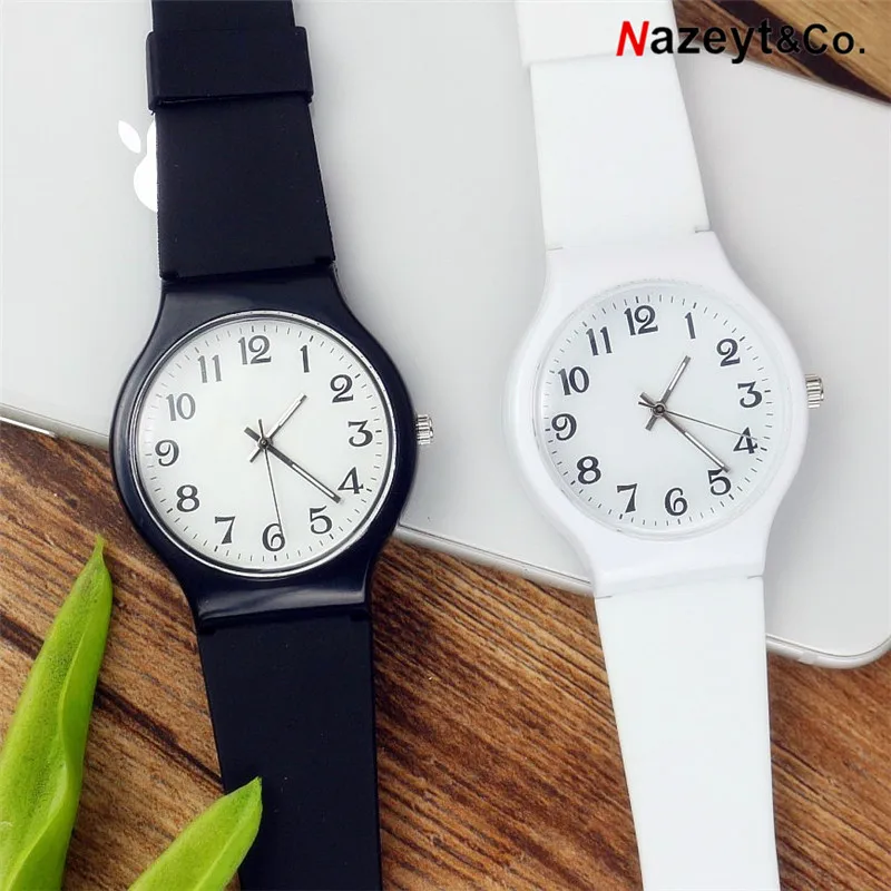 

Nazeyt new fashion girls student ladies wristwatch Sports Children Plastic Watches Casual Relogio femininos montre femme Clock