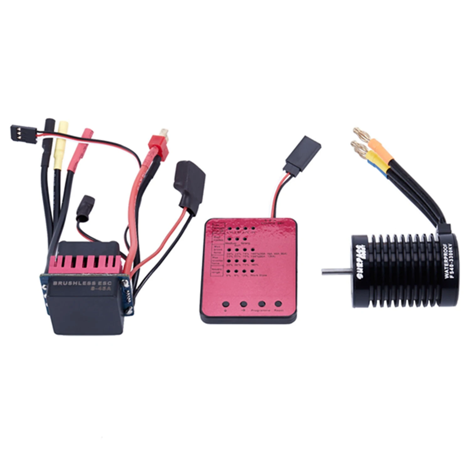 Surpass Hobby F540 3030KV 4P Brushless Motor &amp 45A Esc Led Programming Card Combo Rc Set | Электроника