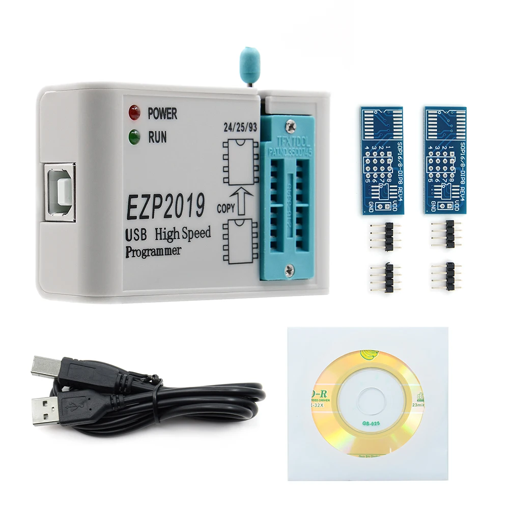 Высокоскоростной USB программатор EZP2019 SPI с поддержкой 32M Flash 24 25 93 EEPROM flash bios WIN7 WIN8