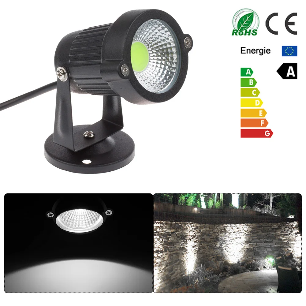 

5 Вт COB светодиодный садовый светильник Потолочные Светильник с базой дворик светильник для дорожки светильник Водонепроницаемый Холодный/...