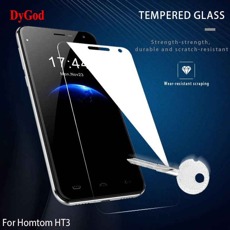 Защитная пленка из закаленного стекла DyGod 5,0 дюймов для телефона Homtom HT6 и HT3 5,5 дюймов.