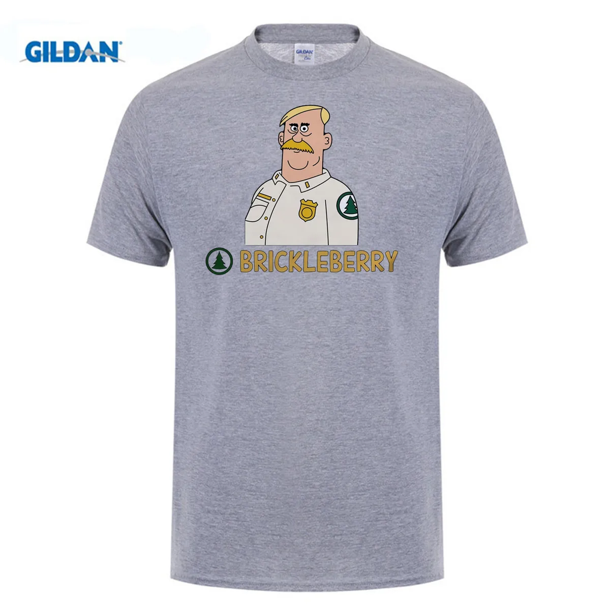 Футболка GILDAN men's Animated Sitcom Brickleberry Этель|Мужские футболки| |