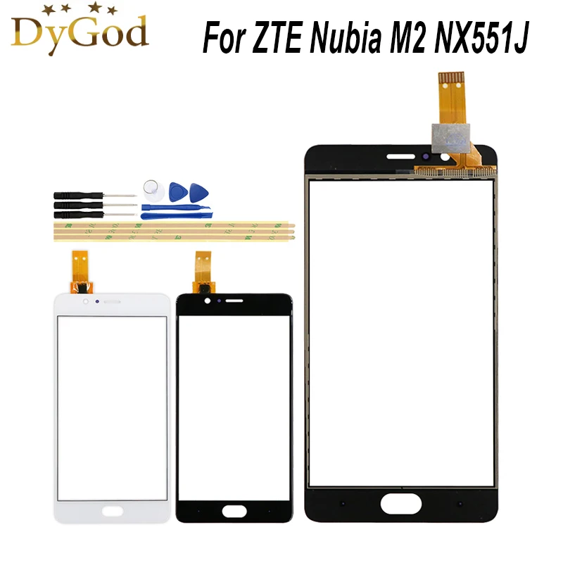 DyGod 5 дюймов для ZTE Nubia M2 NX551J сенсорный экран стеклянная панель Запасные части +