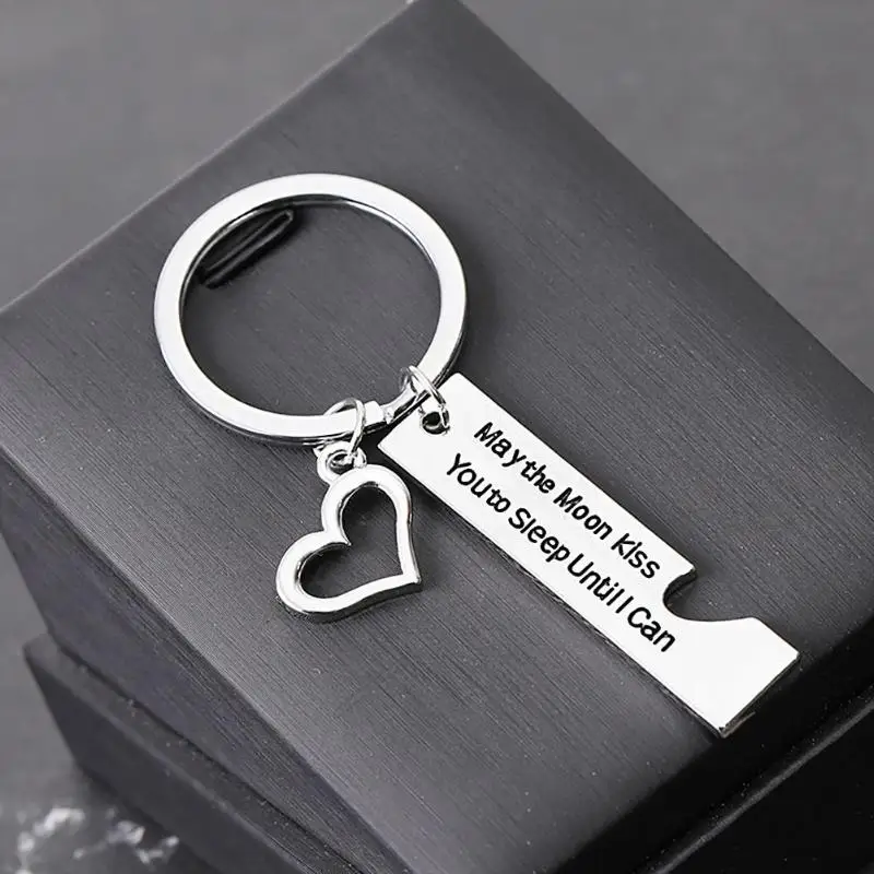 2 шт. Мода надписи любимая цепочка для ключей мужчин женщин Романтический брелок