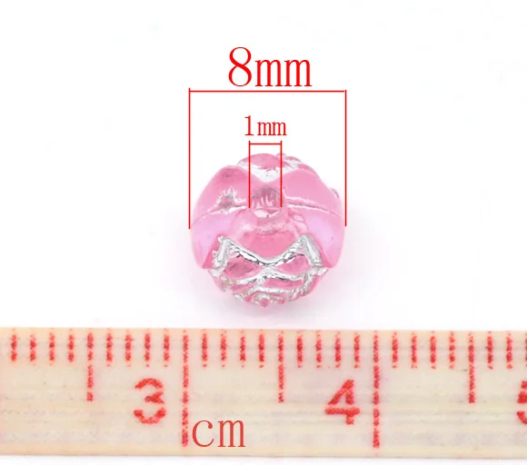 DoreenBeads 500 шт. смешанных цветов из фольги круглые акриловые фотообои 8 мм (B10556) yiwu |