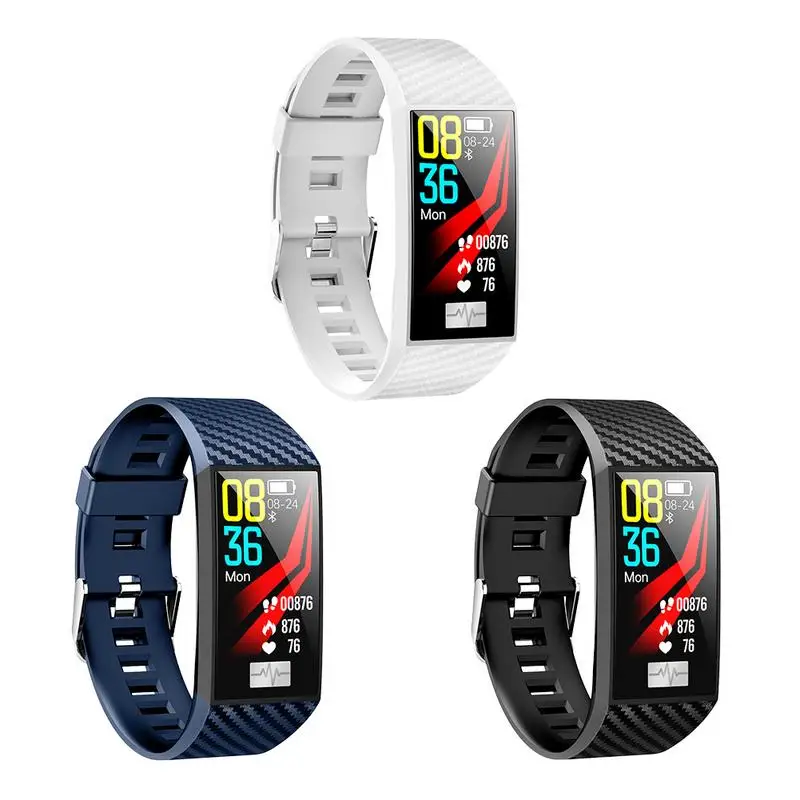 Большой цветной экран Смарт Bluetooth часы кровяное давление пульсометр мониторинг