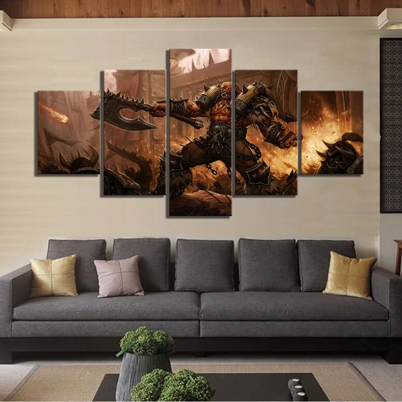 5 шт. Классическая игра WOW Warcraft DOTA 2 постер для рисования декоративная роспись
