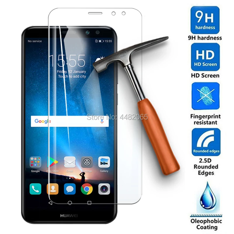 

Protective glass on for Huawei Mate 10 20 Lite Pro light tempered glas film huawai tremp mate20 10lite 20lite screen protector