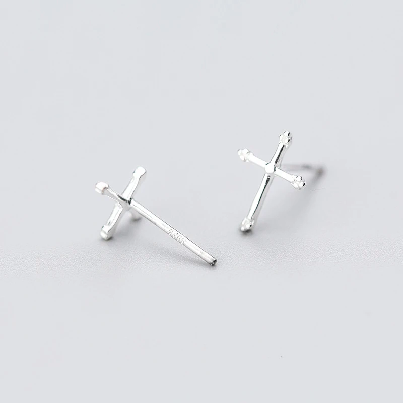 Серьги-пусеты tiny10mx7mm из 100% стерлингового серебра 925 пробы модные милые