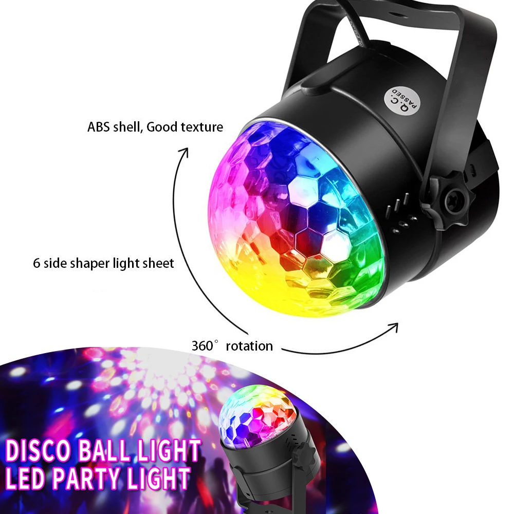 Светодиодные сценические огни диско шар освещение со звуковой активацией