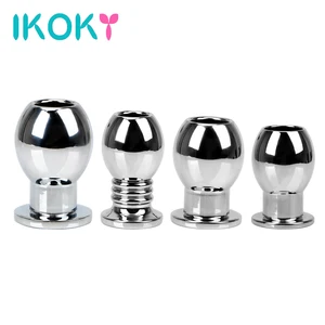 Анальная пробка IKOKY, металлическая Анальная пробка для женщин и мужчин