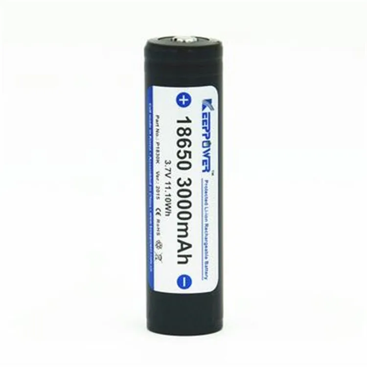 4 шт оригинальный аккумулятор Keeppower 18650 3000mah 3 7 V 11.10Wh Защищенный Литий ионный P1830K