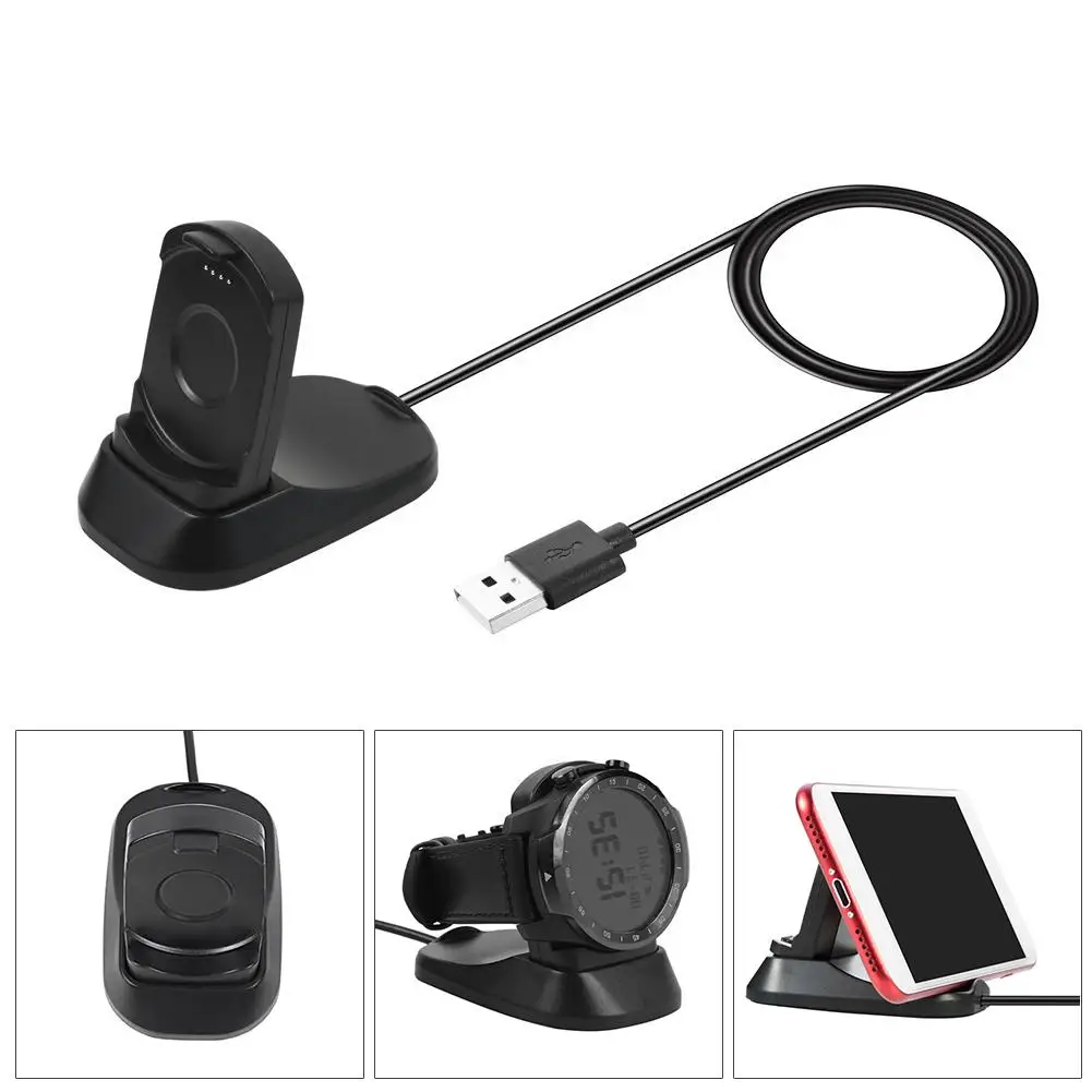 2 в 1 держатель USB зарядного устройства Док станция для Ticwatch Pro адаптер Держатель