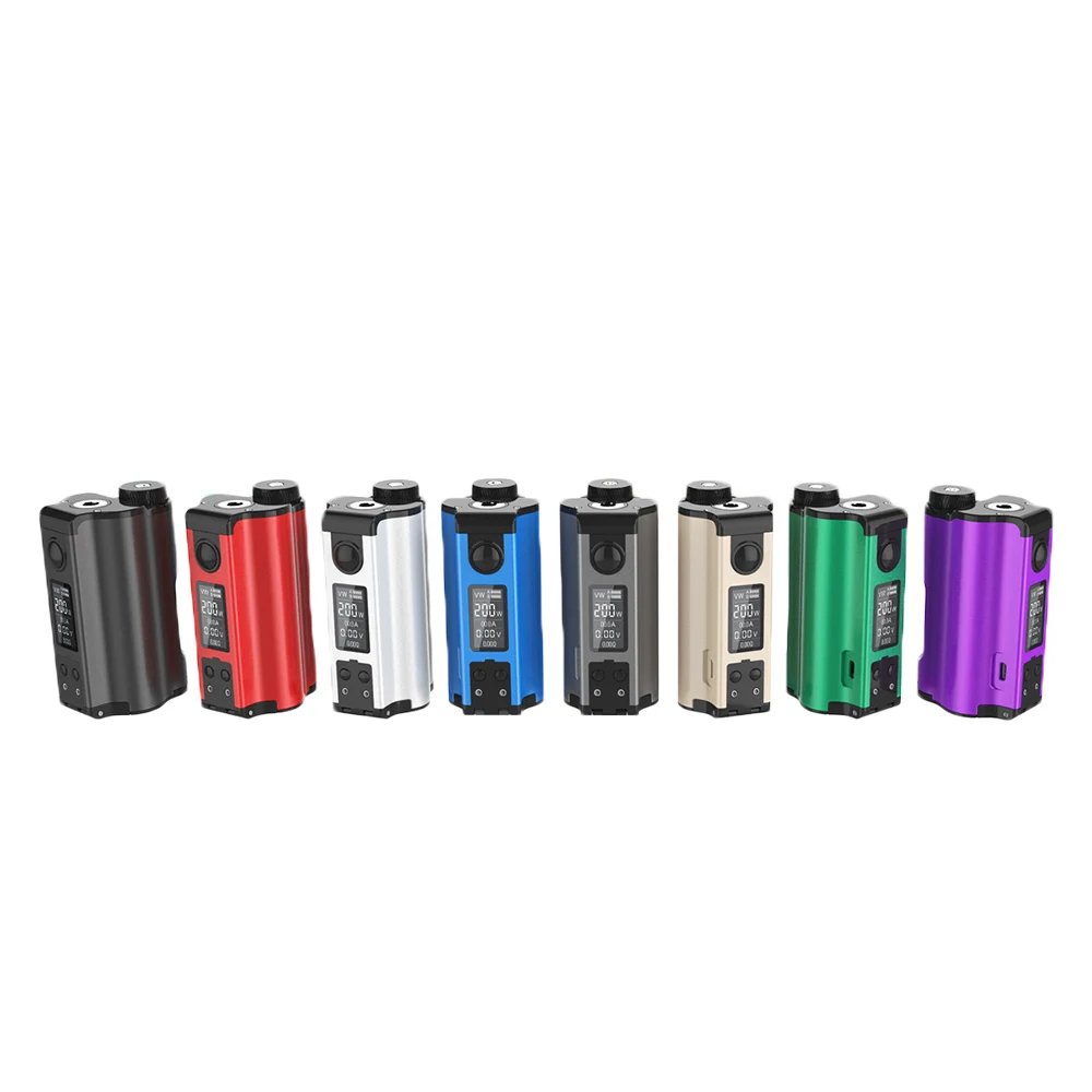 Оригинальный двойной топ-мод DOVPO 200 Вт заправка TC Squonk MOD с бутылкой 10 мл