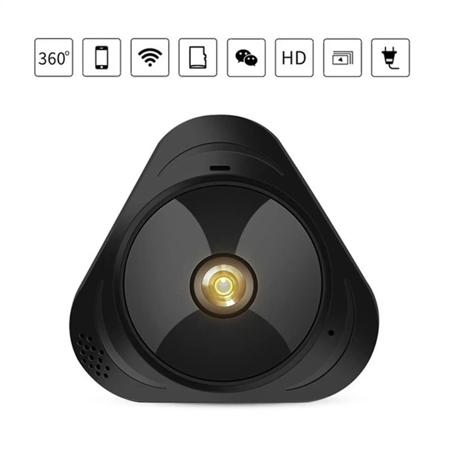 960P 360 градусов VR панорамный полный вид Wifi мини камера IP ночного видения 1.3MP