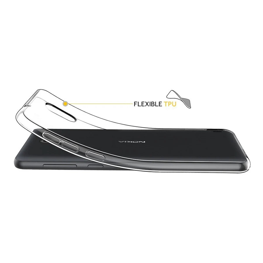 Оригинальный чехол для Nokia 2 1 5 3 6 X5 X6 2018 силиконовый 7 plus 8 9 прозрачный мягкий