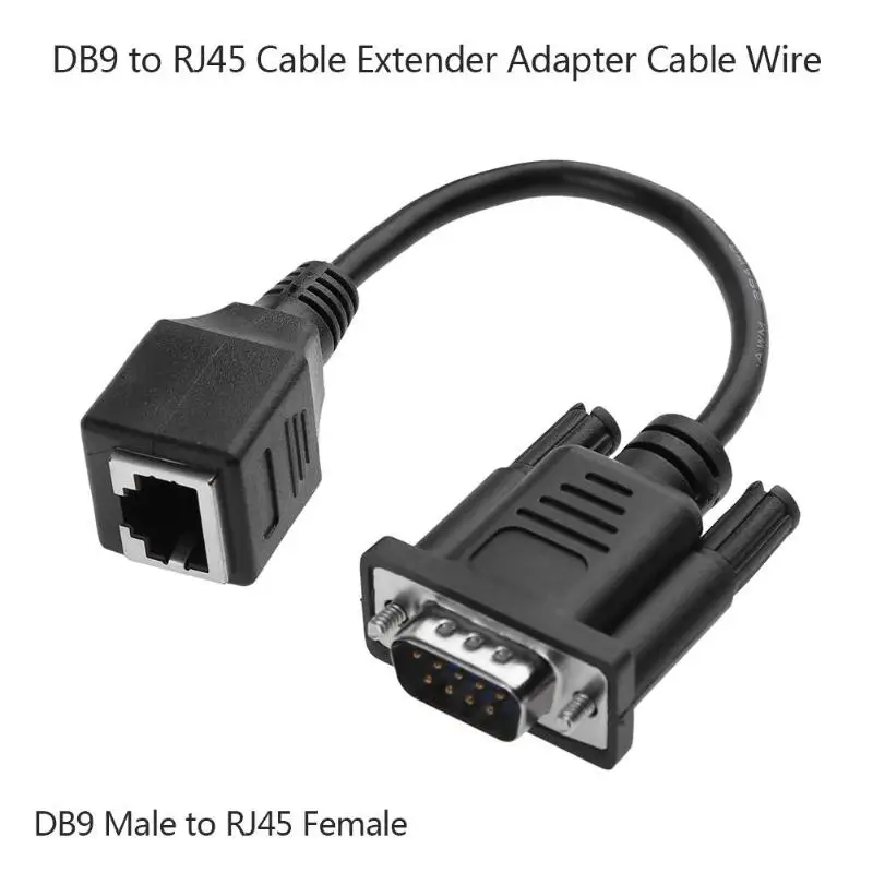 1 комплект DB9 мужской женский RJ45 Женский удлинитель адаптер конвертер провод