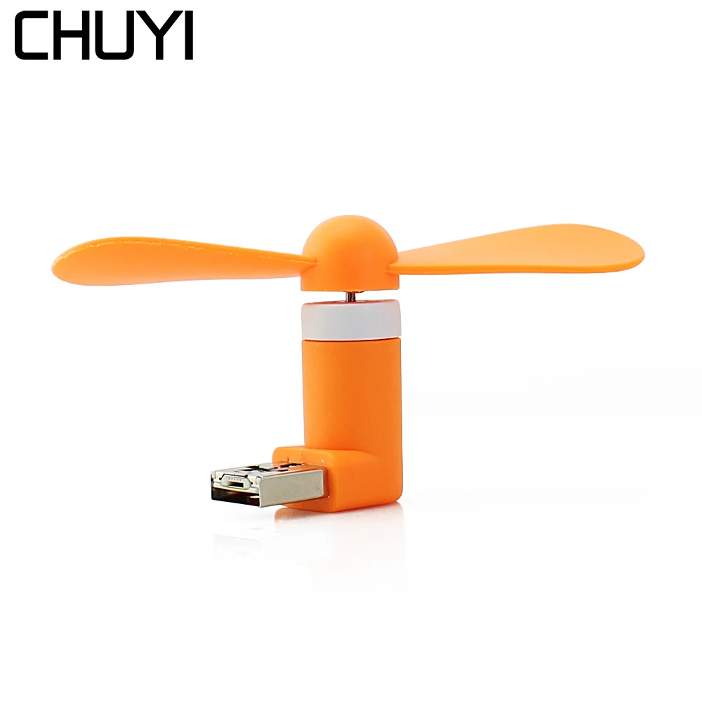 CHUYI Горячая Продажа 2 в 1 OTG USB вентилятор охлаждения съемный мини кулер для всех